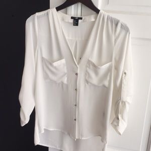 H&M off white shirt size 8